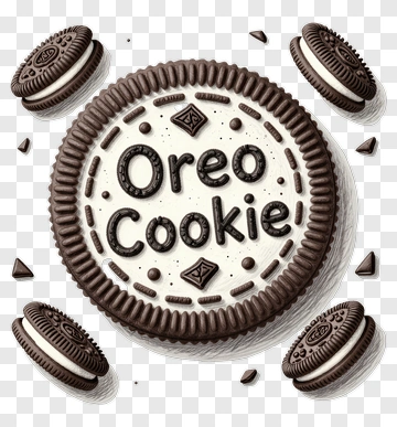 Oreo Cookie Illustration PNG