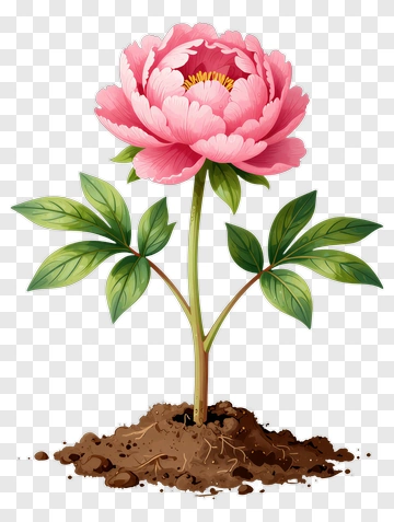 Pink Peony Flower PNG