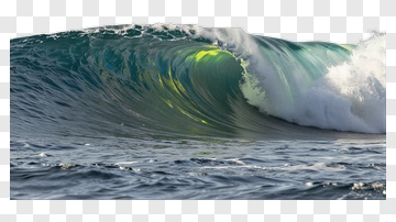 Ocean Wave With Turquoise Highlights PNG