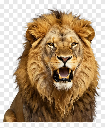 Realistic Lion Head PNG