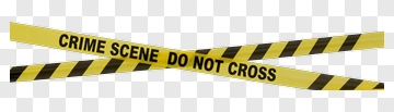 Crime Scene Do Not Cross Tape PNG