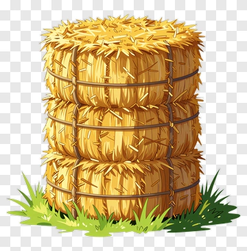 Stack Of Hay Bales PNG