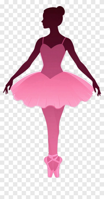 Ballet Dancer In A Pink Tutu PNG