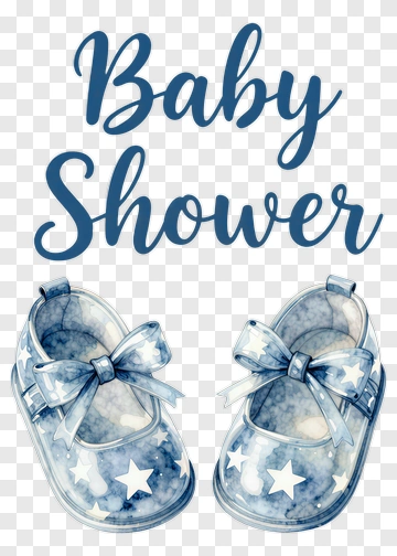 Baby Shower Shoes PNG