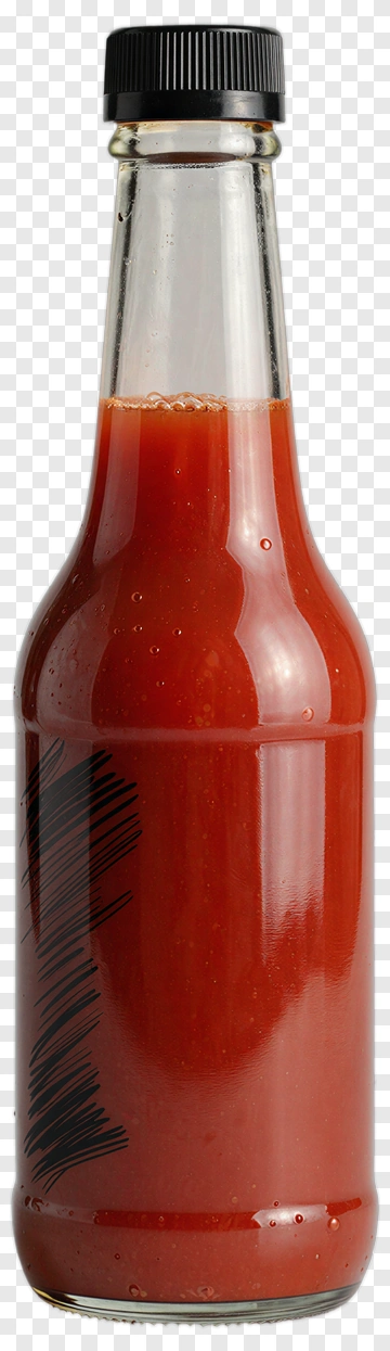 Glass Bottle Of Tomato Sauce PNG