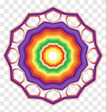 Colorful Mandala Pattern PNG