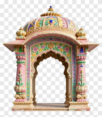 Colorful Indian Pavilion PNG