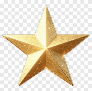 Golden Star PNG