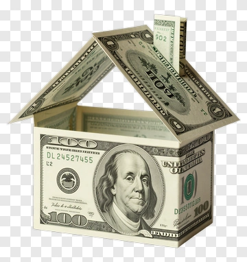Money House Made Of Dollar Bills PNG