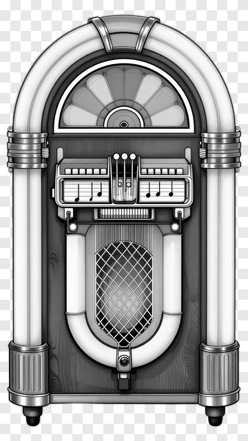 Vintage Jukebox PNG