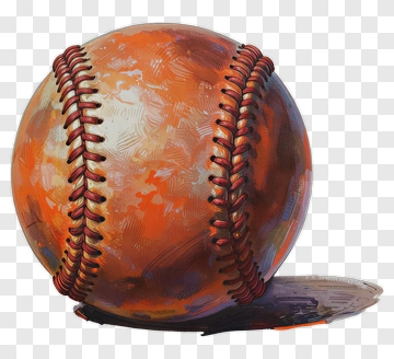 Baseball With Stitched Detailing PNG