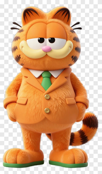 3D Cartoon Cat In A Suit PNG