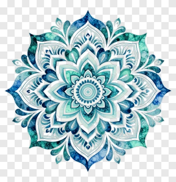 Colorful Mandala Design PNG