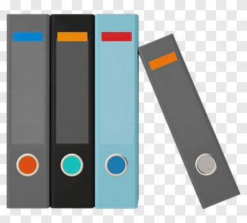 Colorful File Folders PNG