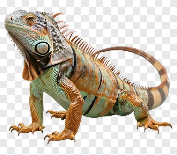 Colorful Iguana PNG