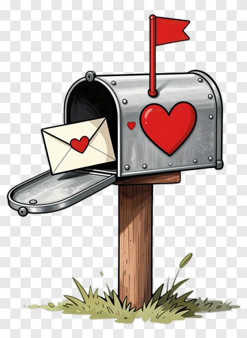 Mailbox With Love Letter PNG