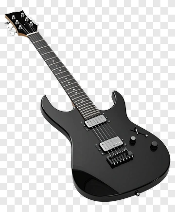 Black Electric Guitar PNG