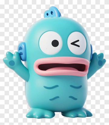 Cartoon Blue Character With Open Arms PNG