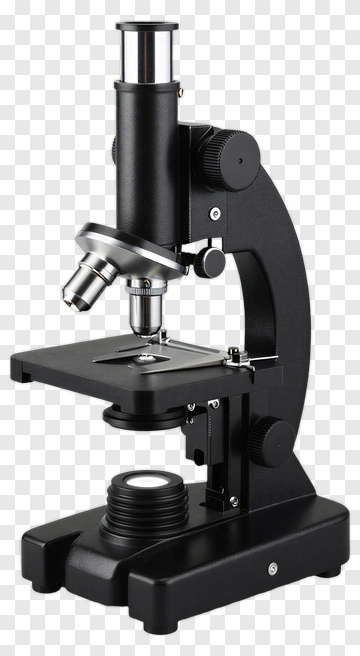 Black Microscope PNG