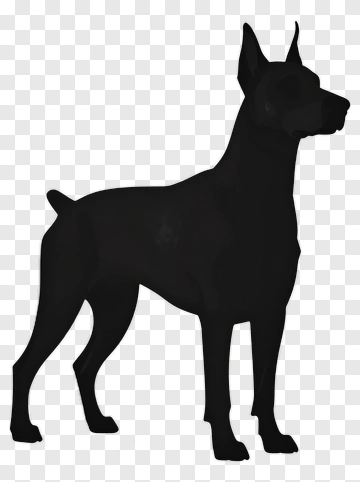 Black Dog Silhouette PNG