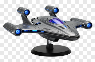3D Sci-Fi Spaceship Model PNG