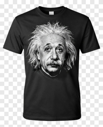 T-Shirt Featuring Albert Einstein Portrait PNG