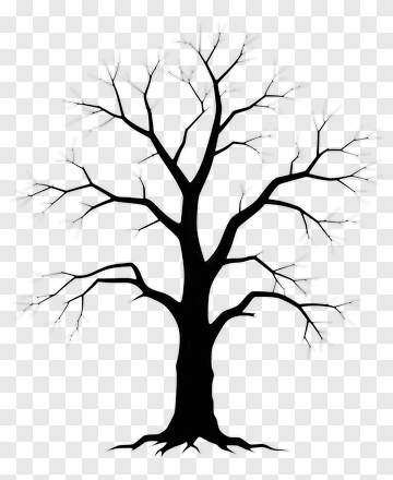 Black Silhouette Tree PNG