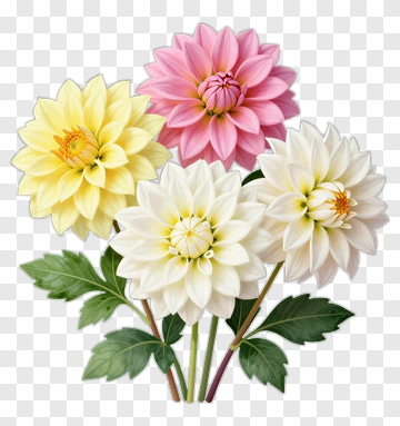 Colorful Flower Bouquet PNG