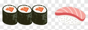 Sushi Rolls And Sashimi PNG