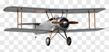 3D Biplane Aircraft PNG