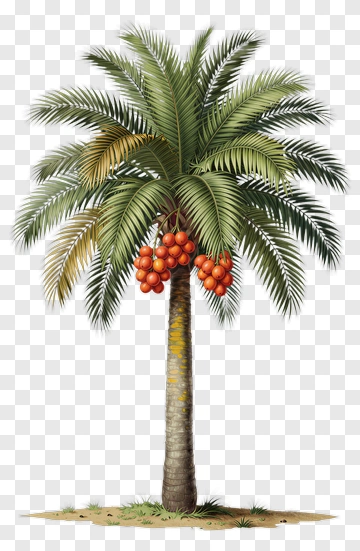 Palm Tree With Fruit PNG