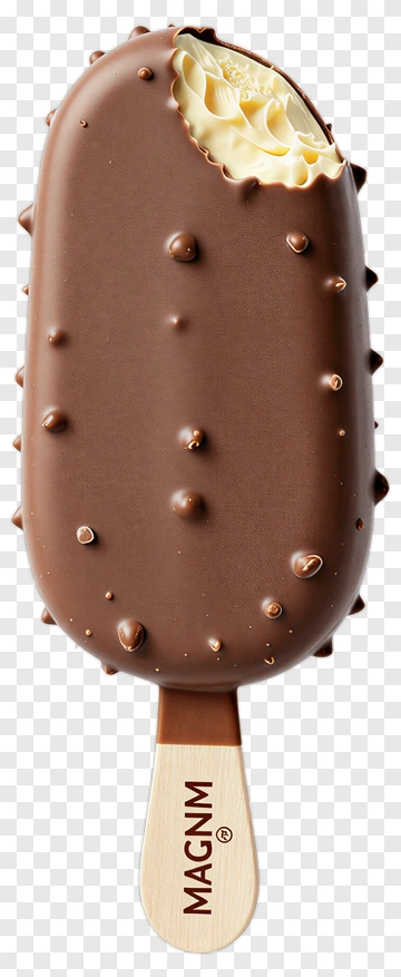 Chocolate Ice Cream Bar With Bite Taken Out PNG