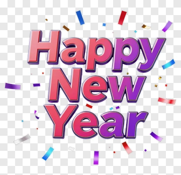 Happy New Year Celebration PNG