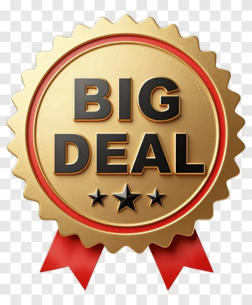 Big Deal Badge With Ribbon PNG