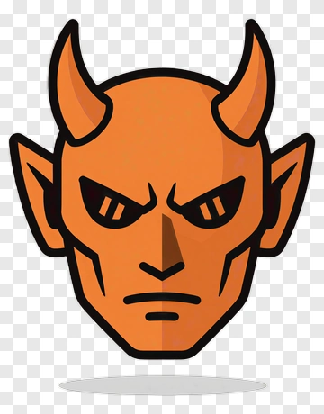 Cartoon Devil Face PNG