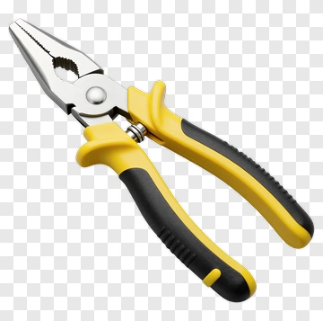 Pliers With Yellow And Black Handles PNG