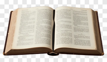 Open Book With Text Pages PNG