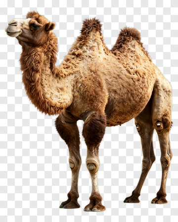Realistic Camel Standing PNG