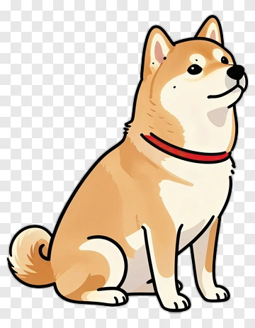 Cartoon Shiba Inu Dog PNG
