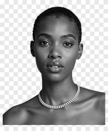 Portrait Of A Woman With A Necklace PNG
