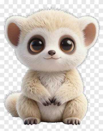 Cute Cartoon Animal Character PNG