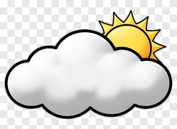 Sun Behind A Cloud PNG