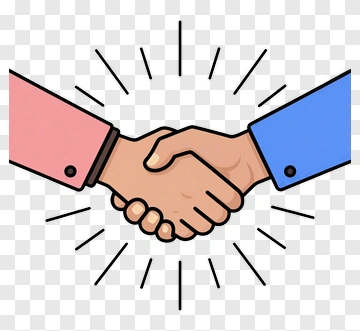 Handshake Between Two People PNG