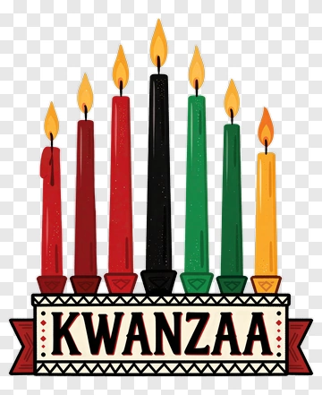 Kwanzaa Candle Display PNG