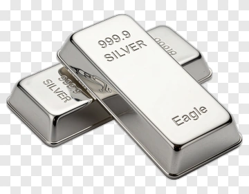 Silver Bullion Bars PNG