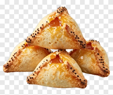 Pyramid Of Golden Pastries PNG