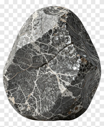 Textured Rock With Black And White Veins PNG