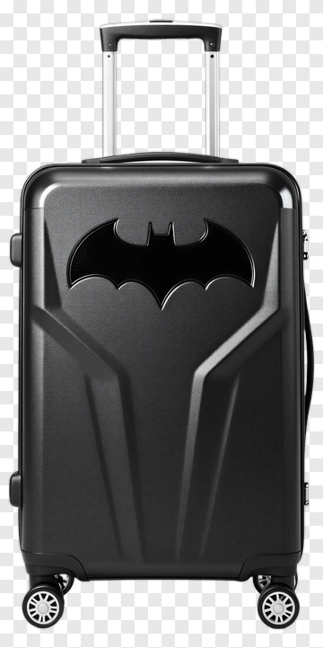 Batman Suitcase With Black Design PNG