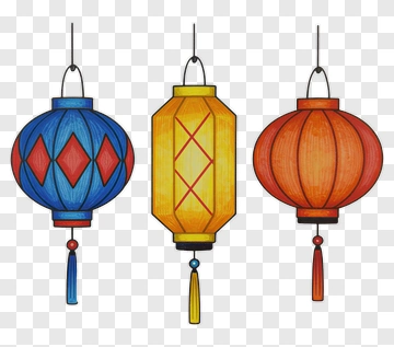 Colorful Lanterns PNG
