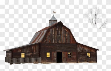 Rustic Barn With Windows PNG